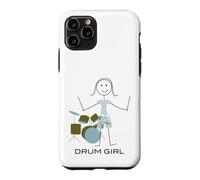 Carcasa para iPhone 11 Pro Mujeres Divertidas Bateristas, Chicas músicas Bateristas