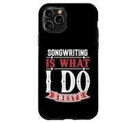 Carcasa para iPhone 11 Pro Músicos y Amantes de la música Escritor de Letras Composición de Canciones