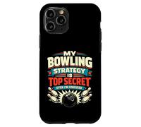 Carcasa para iPhone 11 Pro My Bowling Strategy Is Top Secret Frase de Bolos
