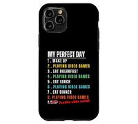 Carcasa para iPhone 11 Pro My Day Play Video Games Funny Gamer Men Boys Kids
