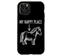 Carcasa para iPhone 11 Pro My Happy Place Pony Lover Tiny Horse Miniatura Horse Niñas