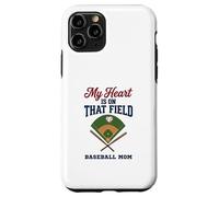 Carcasa para iPhone 11 Pro My Heart Is On That Field Baseball Mom Proud Game