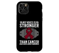 Carcasa para iPhone 11 Pro My Voice Is Stronger Head and Neck Cancer Awareness Gifts