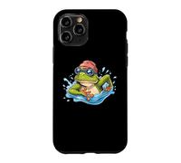 Carcasa para iPhone 11 Pro Nadador Agua Piscina Buceo Anfibio Salto Natación Rana