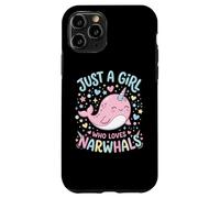 Carcasa para iPhone 11 Pro Narwhal Marine Mammal Lover, Just A Girl Who Loves Narwhals