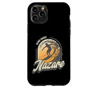 Carcasa para iPhone 11 Pro Nazare Surfing Waves in Portugal Big Surf Men Surfer