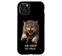 Carcasa para iPhone 11 Pro Necesitamos Hablar - Humor de Gato Tabby Feroz Ironía Shapes Mania