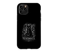 Carcasa para iPhone 11 Pro Nekomata Demon Cat Japanese Yokai Moonlit Cementerio