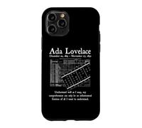 Carcasa para iPhone 11 Pro Nerd Vintage Ada Lovelace Ciencias de la Computación Profesora de Matem