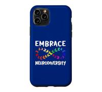 Carcasa para iPhone 11 Pro Neurodiversidad Rainbow Infinity Butterfly TDAH Autismo