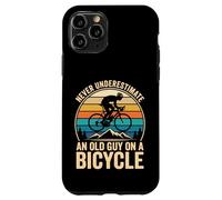 Carcasa para iPhone 11 Pro Never Underestimate An Old Guy On A Bicycle Bicicleta