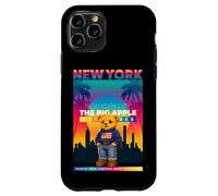 Carcasa para iPhone 11 Pro New York City NY Teddy Bear - Urban Bear with American Style