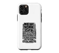 Carcasa para iPhone 11 Pro New York City Skyline T Shirt NYC Boroughs Vintage Graphic