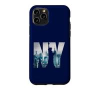 Carcasa para iPhone 11 Pro New York City Statue of Liberty NY Photo Silhouette