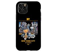 Carcasa para iPhone 11 Pro New York City Teddy Bear Stories Illustration Graphic Design