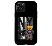 Carcasa para iPhone 11 Pro New York Teddy Bear Street Art Design - NY City Urban Bear