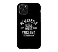 Carcasa para iPhone 11 Pro Newcastle Inglaterra Reino Unido EST. 1080 Negro Envejecido Print