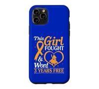 Carcasa para iPhone 11 Pro Niña luchó y ganó 3 años sin cáncer Leucemia Kid Warrior