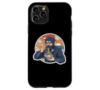 Carcasa para iPhone 11 Pro Ninja Eating Ramen Noodles Lover Traditional Japanese Art