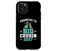 Carcasa para iPhone 11 Pro Niños ascendidos a Big Cousin 2027 Dinosaur New Baby Shower