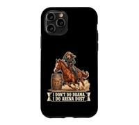 Carcasa para iPhone 11 Pro No Hago Teatro, Hago Arena Dust Funny Barrel Racing Cowgirl