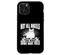 Carcasa para iPhone 11 Pro No Todos los ángeles Tienen alas Algunos Tienen Colas Gato Abuela