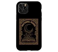 Carcasa para iPhone 11 Pro Nocturnal Reader Dark Academia Estética Amante de los Libros Luna