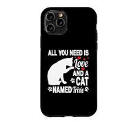 Carcasa para iPhone 11 Pro Nombre Personalizado de Gato Trixie Cute Kitten Pet Lover