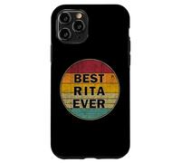 Carcasa para iPhone 11 Pro Nombre Personalizado Rita I Love Rita Retro Vintage Style