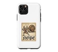 Carcasa para iPhone 11 Pro Nope Knight Fighting Giant Snail Funny Medieval History Meme