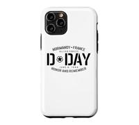 Carcasa para iPhone 11 Pro Normandía Francia Día D Honor and Remember Solid Black Print