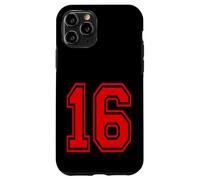 Carcasa para iPhone 11 Pro Número 16 Red Sports Team Style