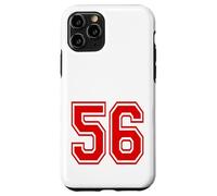 Carcasa para iPhone 11 Pro Número 56 Red Sports Team Style