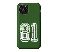 Carcasa para iPhone 11 Pro Número 81 Grungy White Sports Team Style