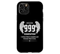 Carcasa para iPhone 11 Pro Número de ángel 999 Alas de terminación Numerología Espiritual