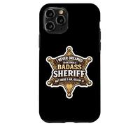Carcasa para iPhone 11 Pro Nunca soñé Que me convertiría en un Sheriff rudo Pero aquí Estoy