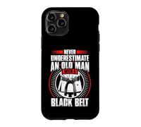 Carcasa para iPhone 11 Pro Nunca Subestimes a Old Man Black Belt Martial Arts