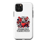 Carcasa para iPhone 11 Pro Nurse Life Surviving On Coffee and Chaos ER
