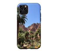 Carcasa para iPhone 11 Pro Obra de Arte del Paisaje del palmeral del Oasis del cañón del Desierto