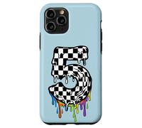 Carcasa para iPhone 11 Pro Official A Handful Drippy Number 5 Checkered Slime Kid Boy