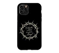 Carcasa para iPhone 11 Pro Oh Muerte ¿Dónde está tu aguijón Escritura de fe Cristiana