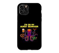 Carcasa para iPhone 11 Pro Oktoberfest I'm On My Wurst Comportamiento Pulpo Pixel Art Cerveza