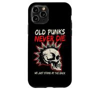 Carcasa para iPhone 11 Pro Old Punks Never Die Skull Punk Rock Música Heavy Metal Retro
