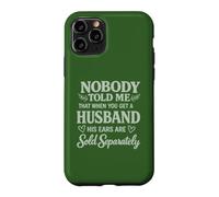 Carcasa para iPhone 11 Pro Orejas de Marido sarcástico se Venden por Separado Broma de Matrimonio