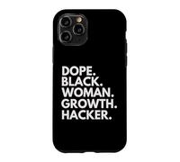 Carcasa para iPhone 11 Pro Orgullo del Mes de la Historia Negra de Dope Black Woman Growth Hacker