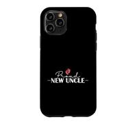 Carcasa para iPhone 11 Pro Orgulloso Nuevo tío Huellas de bebé