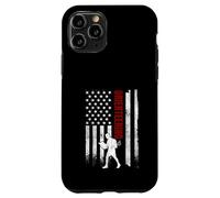 Carcasa para iPhone 11 Pro Orientando la Bandera Estadounidense, Corredor patriótico Estadounidense en apuros