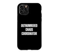 Carcasa para iPhone 11 Pro Outnumbered Chaos Coordinator Mom Life Funny Parenting