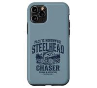 Carcasa para iPhone 11 Pro Pacific Northwest Steelhead Chaser Fishing PNW Trout Angler