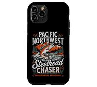 Carcasa para iPhone 11 Pro Pacific Northwest Steelhead Chaser Fishing PNW Trout Angler